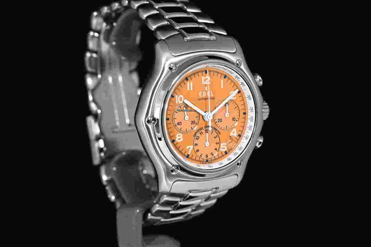 Ebel Le Modulor
1911 Chronograph ORANGE dial | Scatola Ebel Anni '90 Acciaio 40 mm