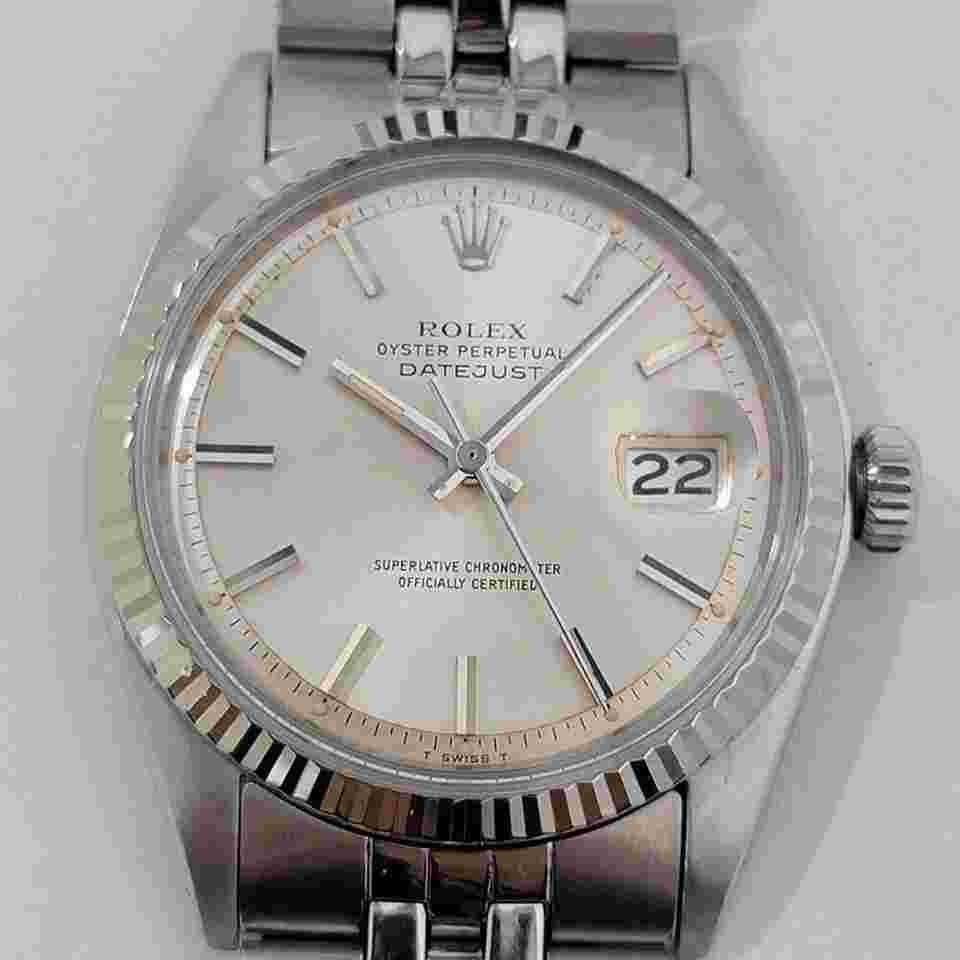 Rolex Datejust 36
Mens Rolex Oyster Datejust 1601 36mm 18k Gold SS Automatic 1970s Vintage NA145S