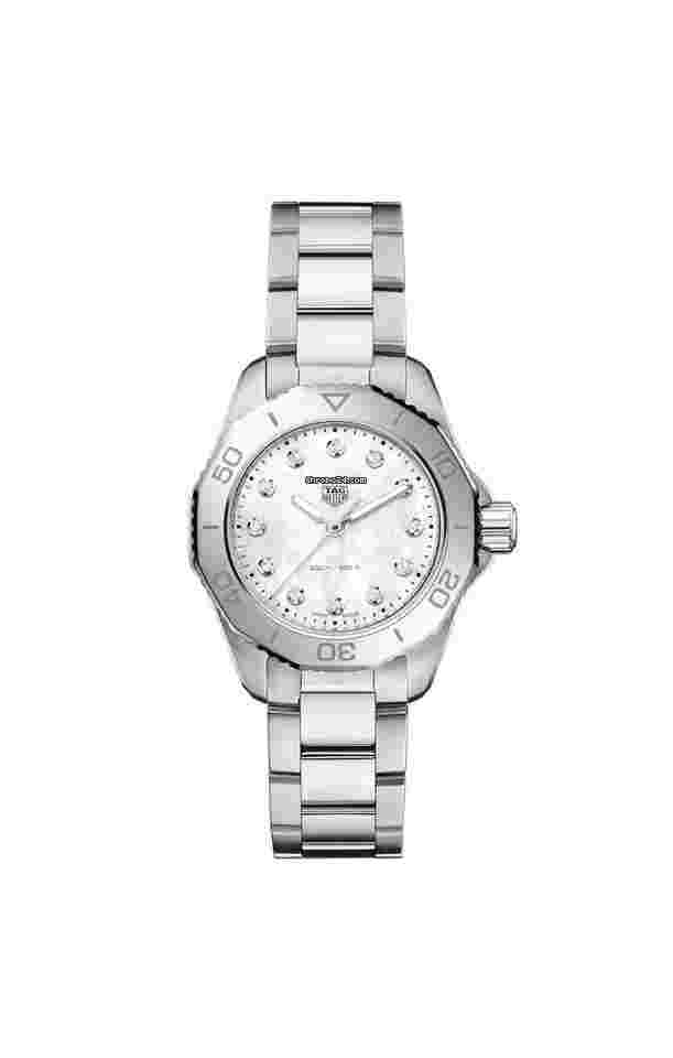 TAG Heuer Aquaracer
                           
                                 Quartz 30mm Mother of Pearl Dial Watch WBP1416.BA0622