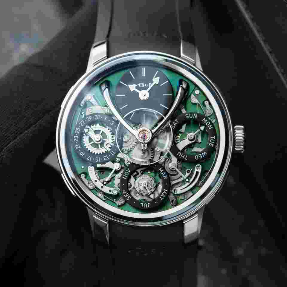 Mb&f
                           
                                 Legacy Machine Perpetual Calendar EVO Green 2024 CLEAN Titanium Set