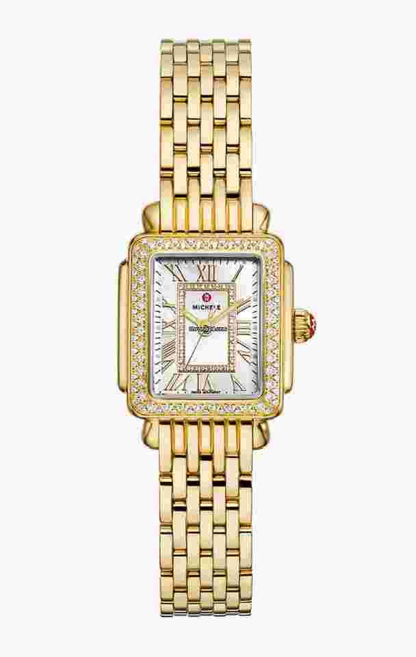 Michele Deco
                           
                                 MWW06D000173 Deco Madison Mini Diamonds Gold Tone Quartz Women's Watch