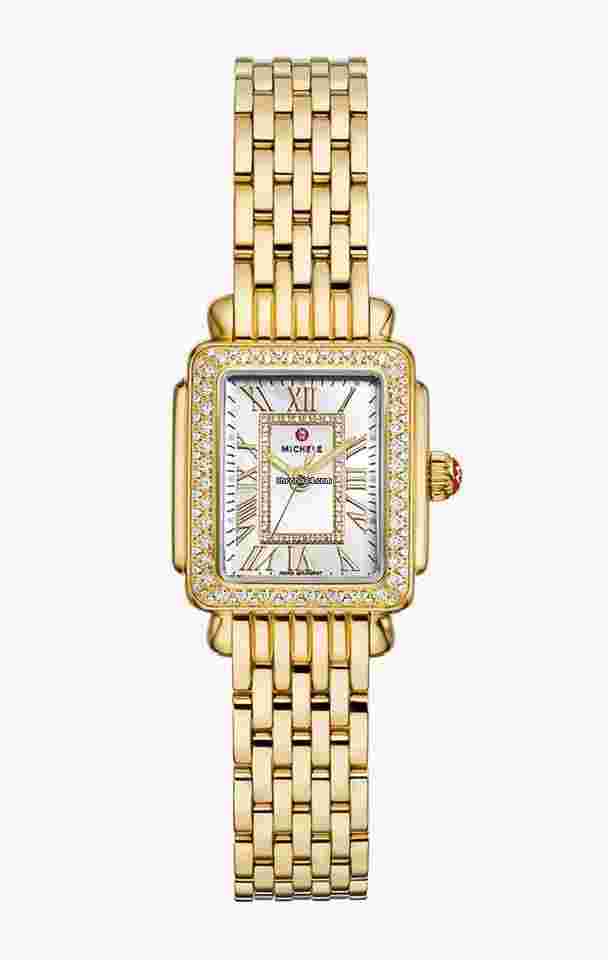 Michele Deco
                           
                                 MWW06D000173 Deco Madison Mini Diamonds Gold Tone Quartz Women's Watch