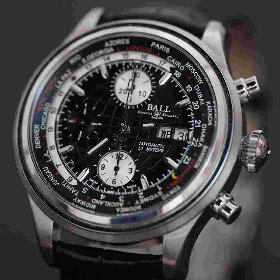Ball Watch Company Trainmaster Worldtime Chronograph Ball Watch Company Trainmaster Worldtime Chronograph CM2052D 
