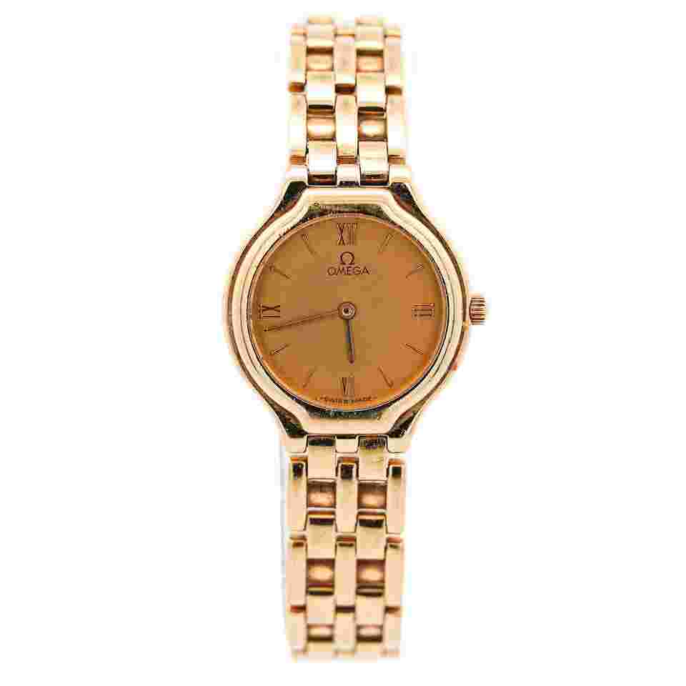 Omega
                           
                                 Deville 18K Gold Classic Vintage Box & Papers