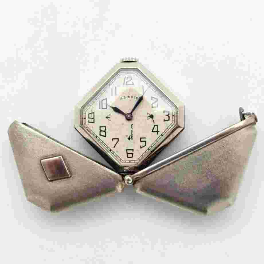 Illinois
1931 Vintage Illinois Caprice Steel Purse Watch ( 14553)