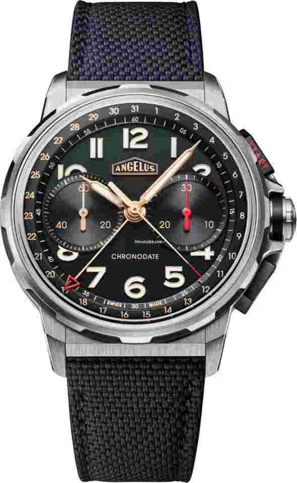 Angelus
                           
                                 0CDYF.B02A.K009B Chronodate Titanium Black