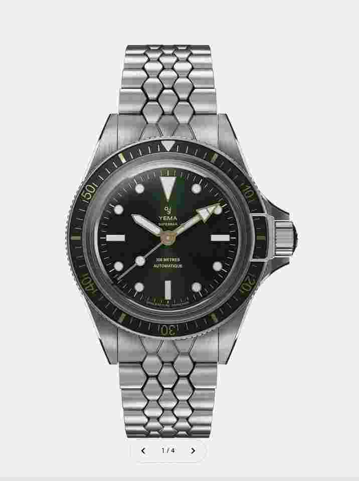Yema Superman Gilt 39mm '5 Years Warranty' NEW