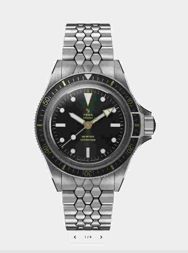 Yema Superman Gilt 39mm '5 Years Warranty' NEW