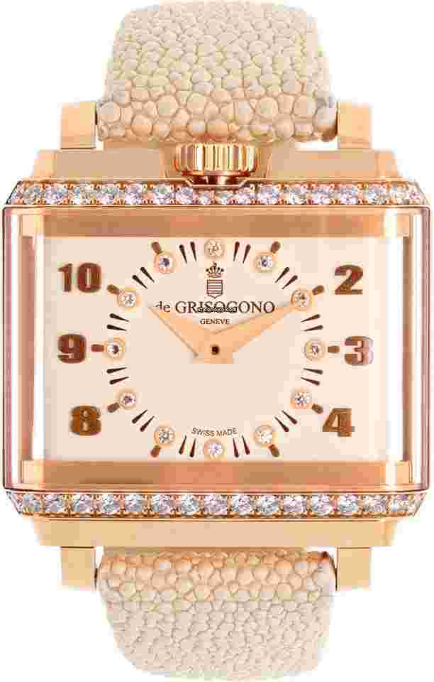 De Grisogono
New Retro 18k rose gold 26mm watch