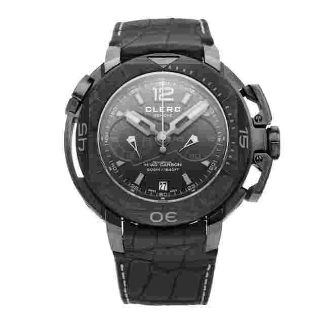 Clerc
                           
                                 Central Chronograph Black Dial 49.86mm Automatic Mens Watch H140-7