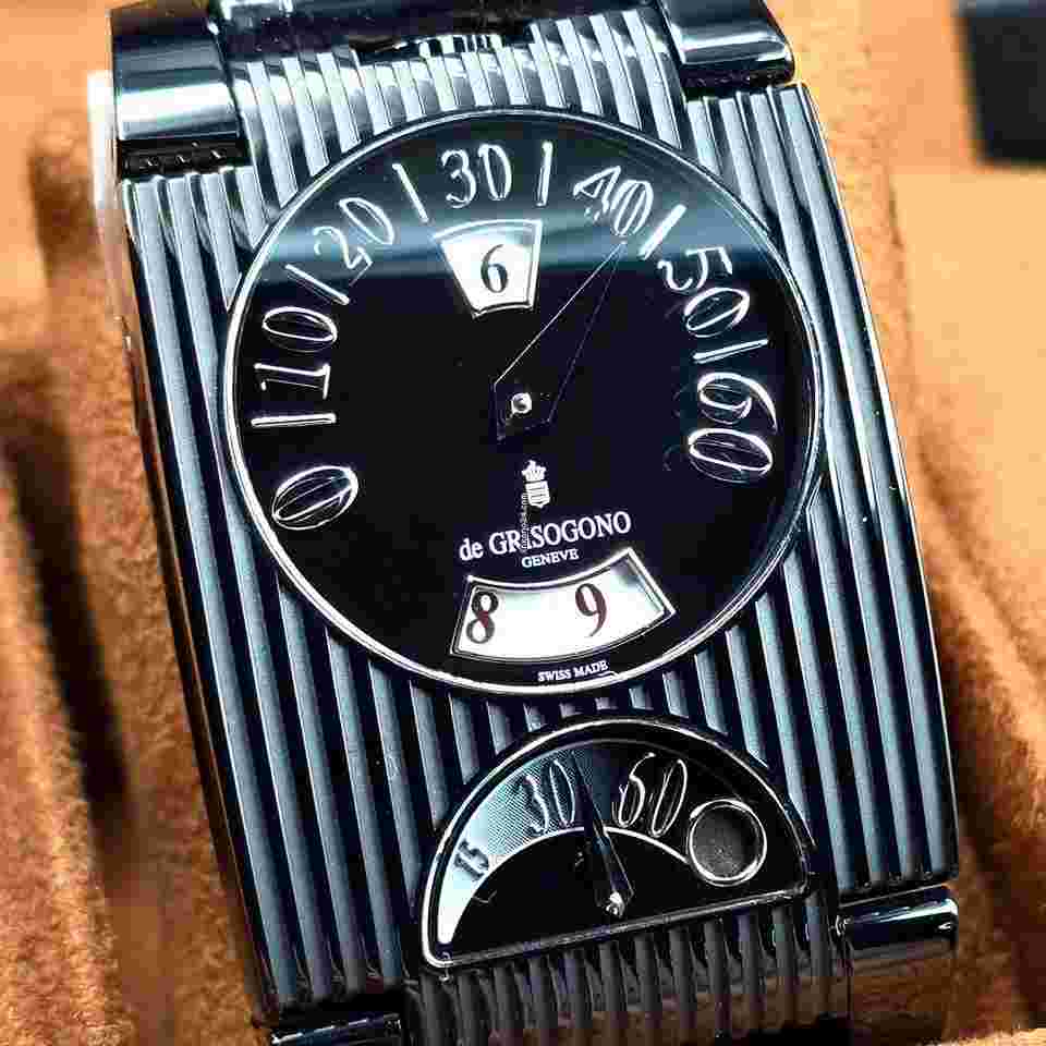 De Grisogono
FG One Retrograde Dual Time Zone Black Edition with Stickers