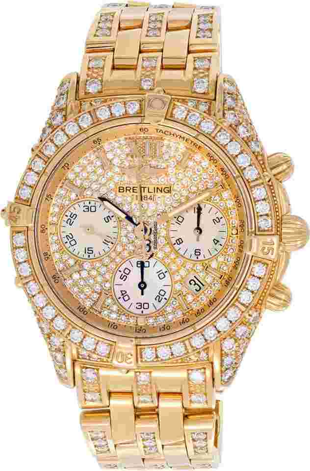 Breitling
Diamond Chronograph K55048 18k Yellow Gold 36mm watch