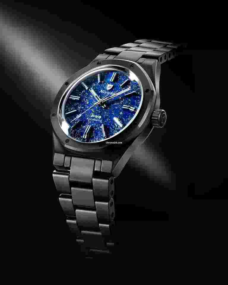 Nivada
                           
                                 F77 – Black Ceramic Lapis Lazuli 68022A77 - Nivada Grenchen Official Dealer