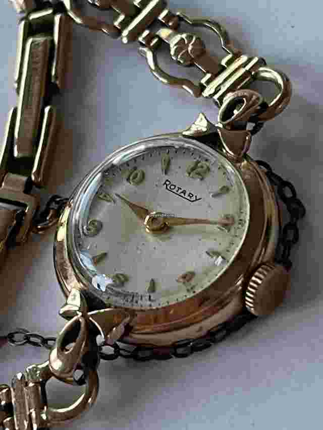 Rotary
                           
                                 Solid 9K(375) Case Bracelet Ladies Art Deco Style Vintage Swiss Made