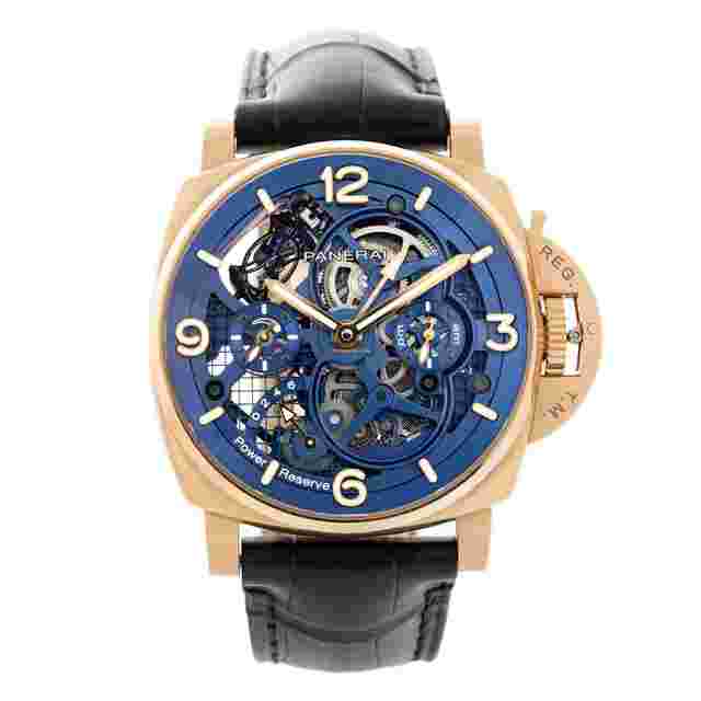 Panerai Luminor Submersible
                           
                                 Tourbillon GMT Rose Gold Skeleton Dial 47mm PAM01060 Full Set