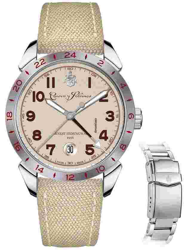 Cuervo y Sobrinos Historiador
                           
                                 Hemingway GMT Mens Watch 3192.1GMT