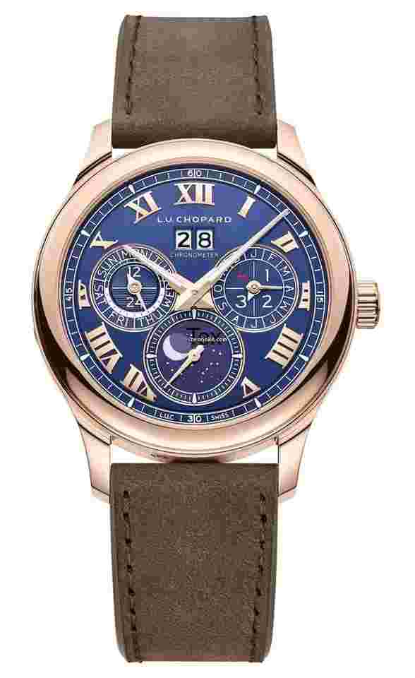 Chopard L.U.C
                           
                                 Lunar One Rose Gold Deep Blue Limited Edition Men’s Watch 161927-5002