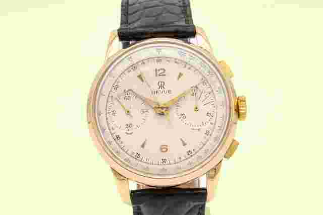 Revue Thommen
                           
                                 Vintage Jumbo Chronograph Rosegold 750 Manual Winding 38mm