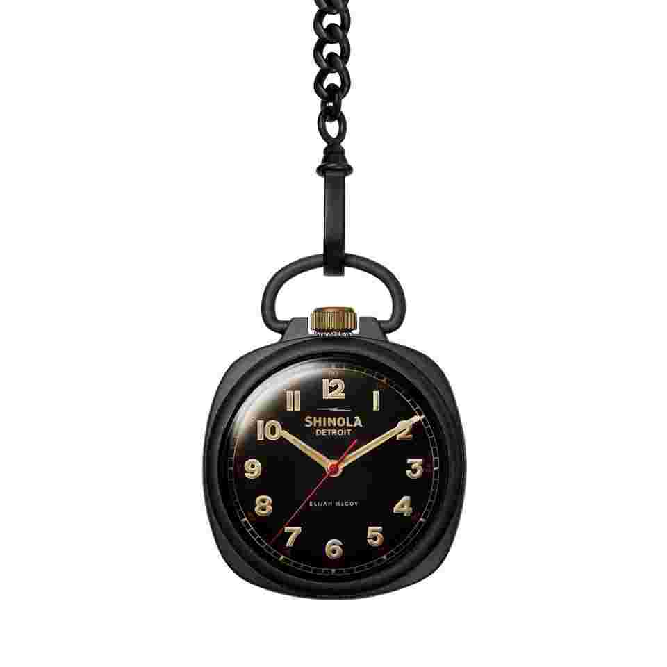 Shinola
                           
                                 The Elijah McCoy Mechanic Pocket Watch 45mm Limited Edition