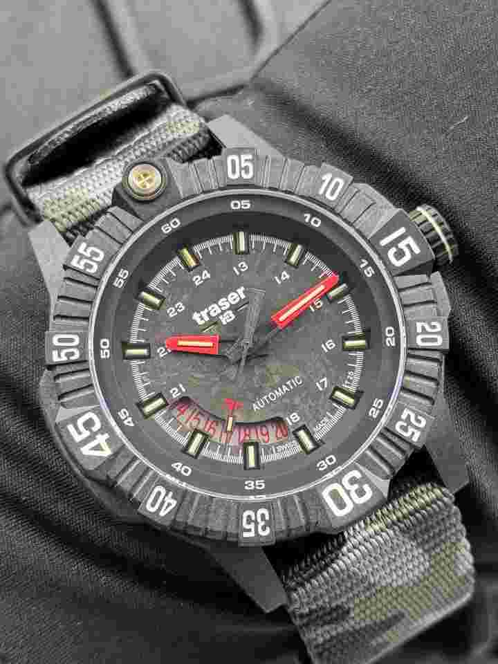 Traser P99 A Tactical Carbon on Military NATO Strap New Full Set Warranty