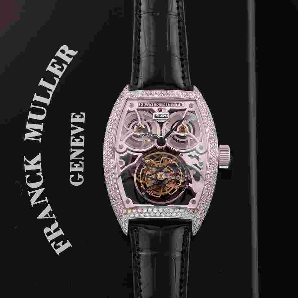 Franck Muller Cintrée Curvex
Giga Tourbillon Skeleton 8889 T G SQT D7 BR WG