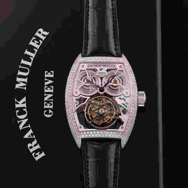 Franck Muller Cintrée Curvex
                           
                                 Giga Tourbillon Skeleton 8889 T G SQT D7 BR WG