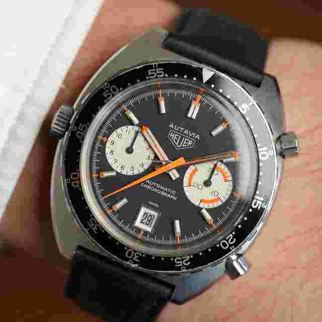 Heuer
                           
                                 Orange Boy Autavia Reference 1163 Unpolished