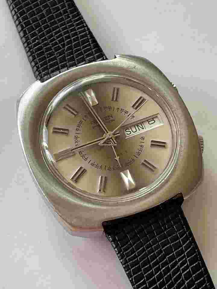 Gruen Precision
                           
                                 Alarm Day/Date Jumbo 41mm Two Tone Dial Steel Screw Down Back Vintage Swiss Made