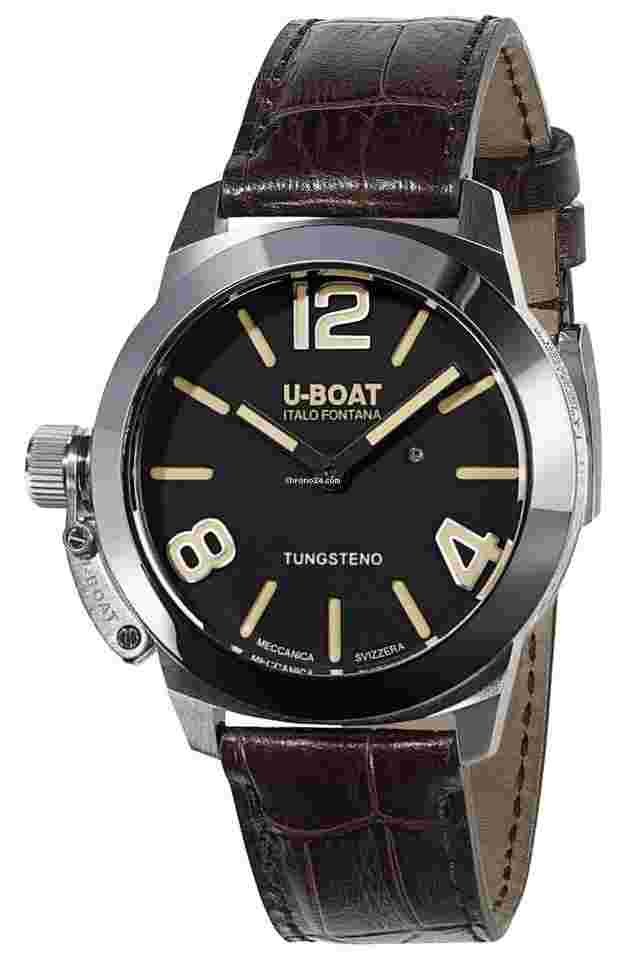 U-Boat Classico
Stratos Manual Wind Steel Black Dial Leather Mens Watch 9002