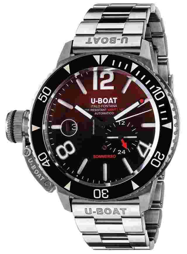 U-Boat Sommerso Automatic Red Dial Men's Watch 9521/MT