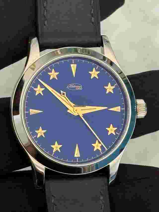 Habring²
                           
                                 Erwin Star SJX Limited Edition 50 Blue Stainless Steel 38.5mm Manual FULL SET 2021