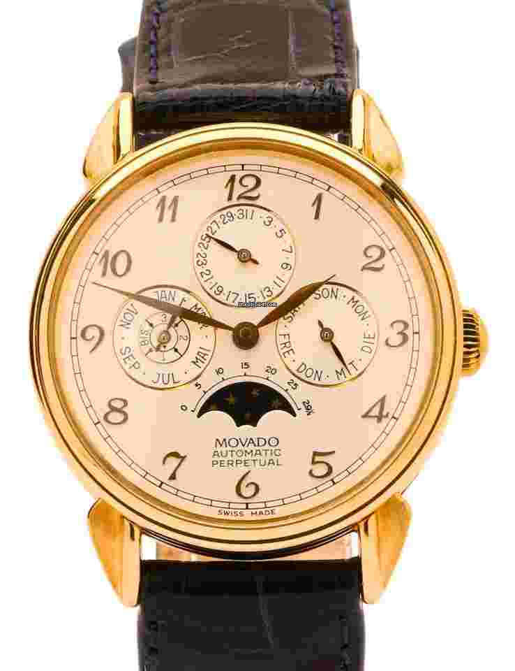 Movado
                           
                                 Gold Perpetual Calendar Moonphase