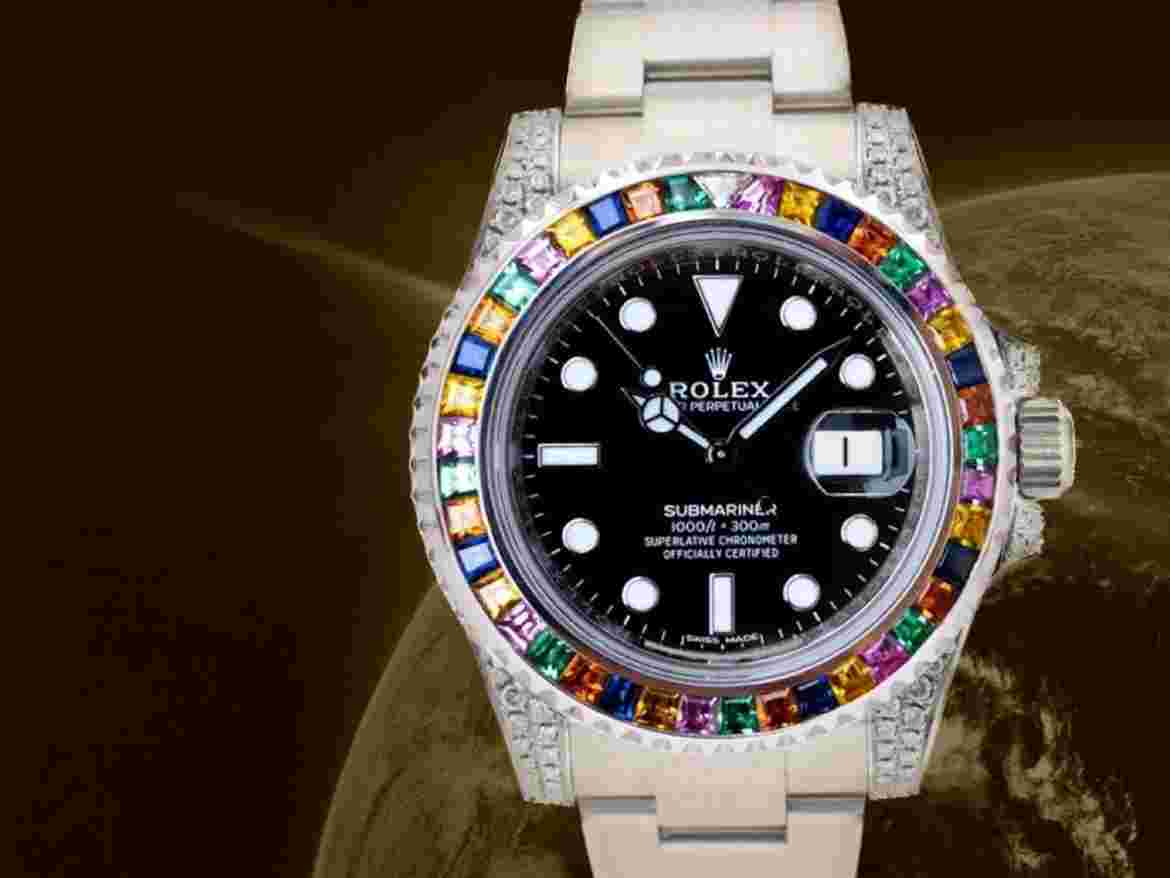 Rolex Submariner Date 116610 New Haribo Diamonds