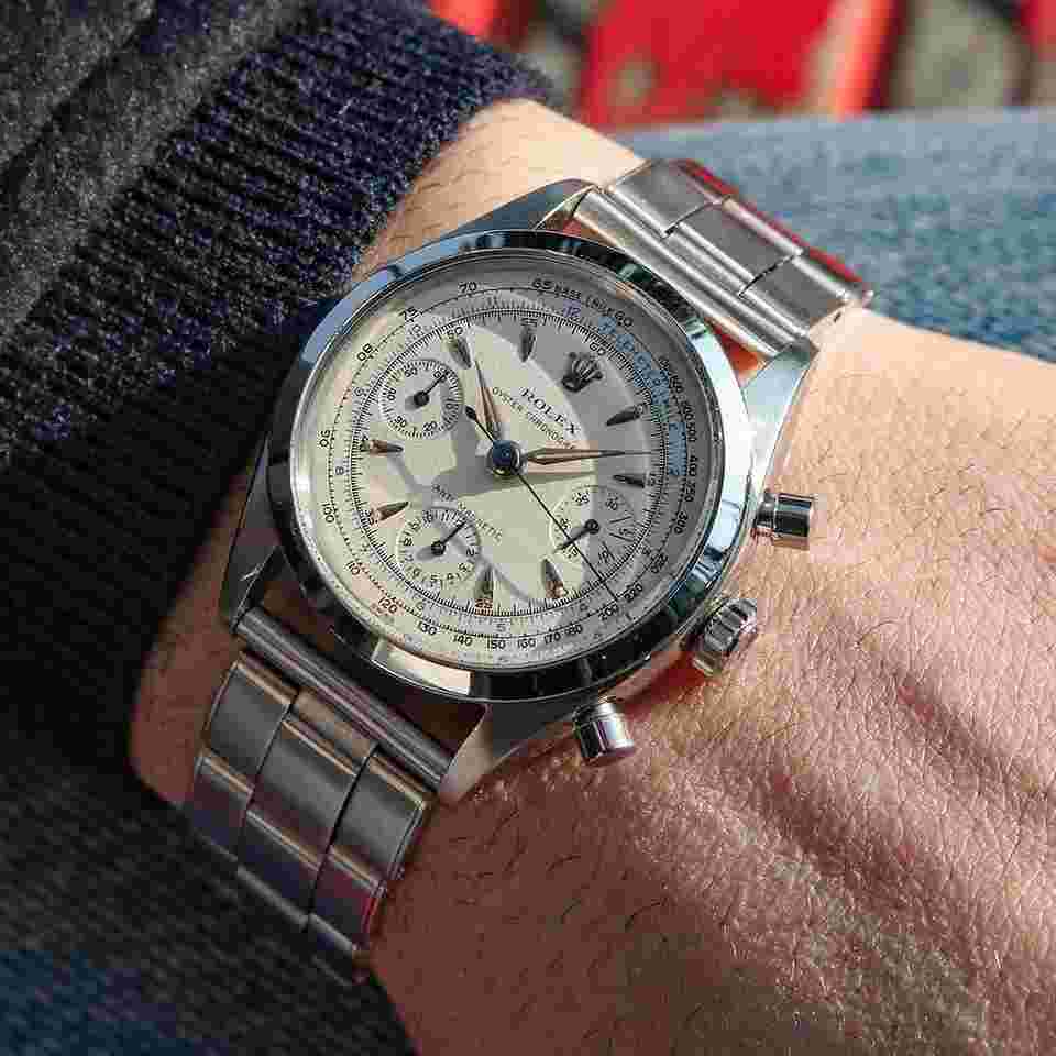 Rolex Chronograph
Pre-Daytona Ref. 6234 Stainless Steel Radium Dial from the year 1956
