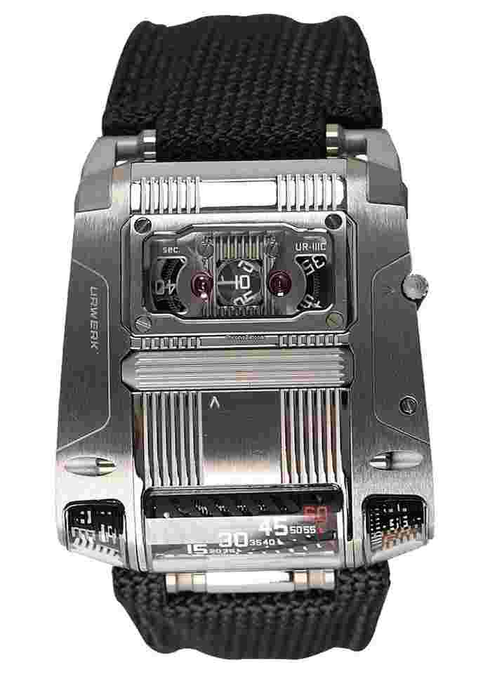 Urwerk UR-202
111 Cobra in Stainless Steel Limited to 25. LNIB Condition on Black Canvas Strap with Black Dial (Factory serviced Feb 2025) Box damaged