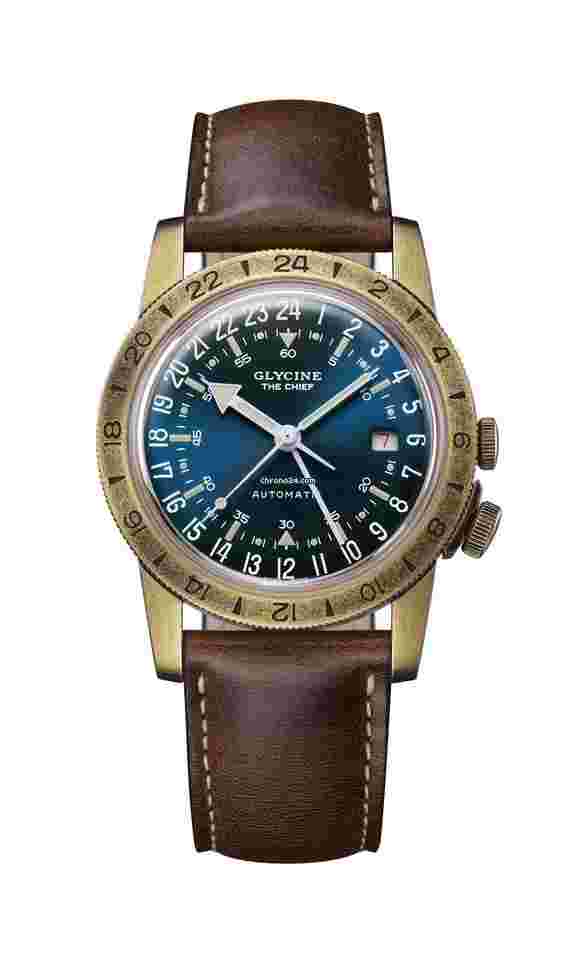 Glycine Airman
                           
                                 Vintage The Chief GMT Sapphire Crystal
