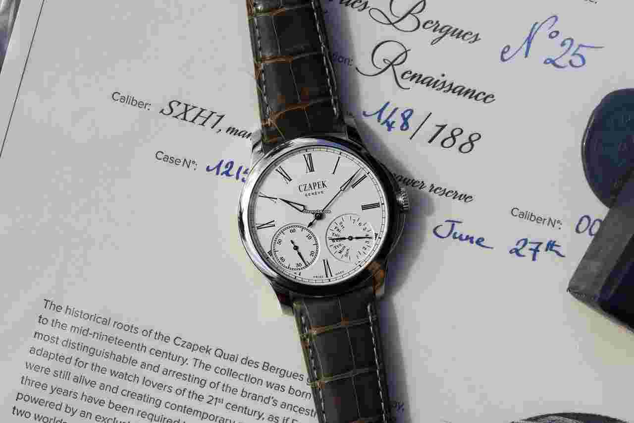 Czapek
2017 Czapek Quai Des Bergues No. 25 First Edition Steel