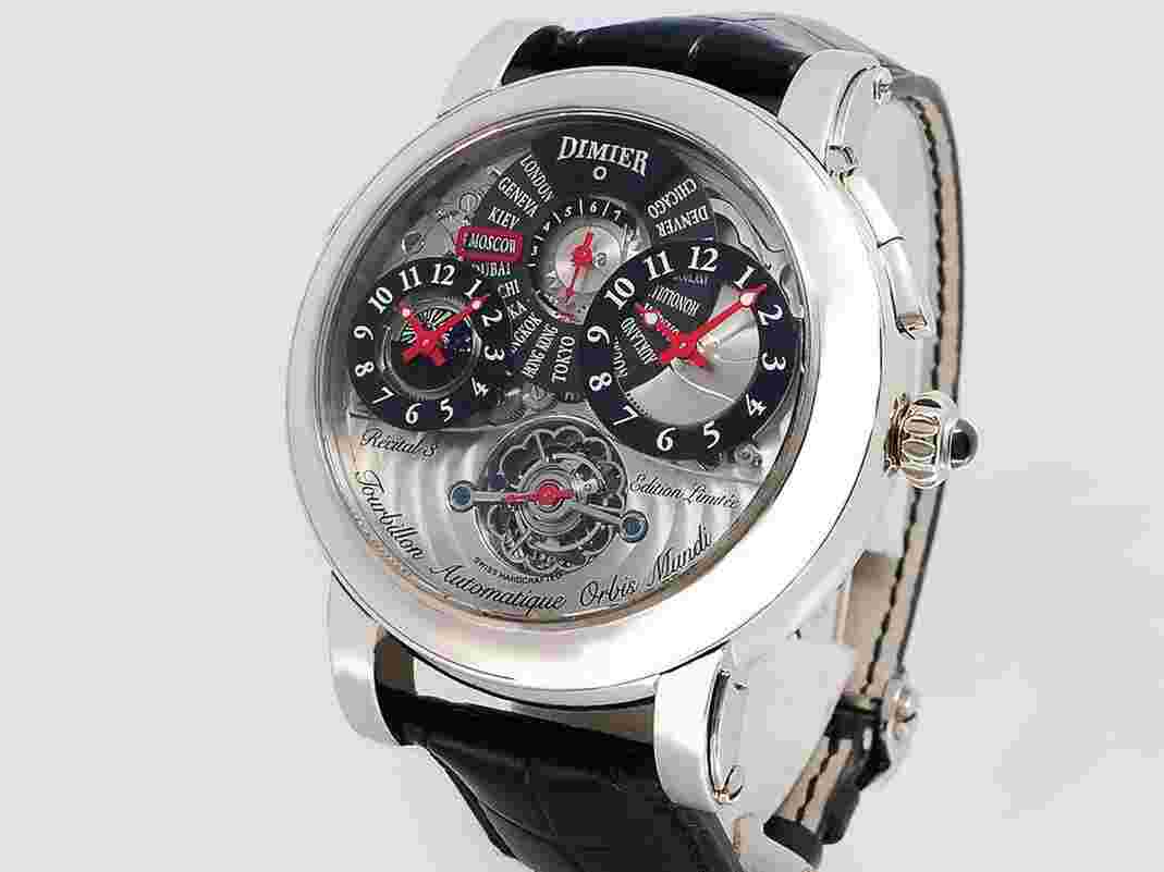 Bovet Dimier Récital 3 Orbis Mundi (3WGCO) Tourbillon D501 18k White Gold