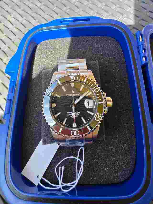 Tecnotempo Automatic Professional Diver 50OM / 5OATM - Black dial Orologio nuovo come da foto garanzia appena attivata