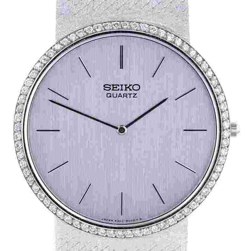 Seiko Classic Weißgold 585 72 Diamanten