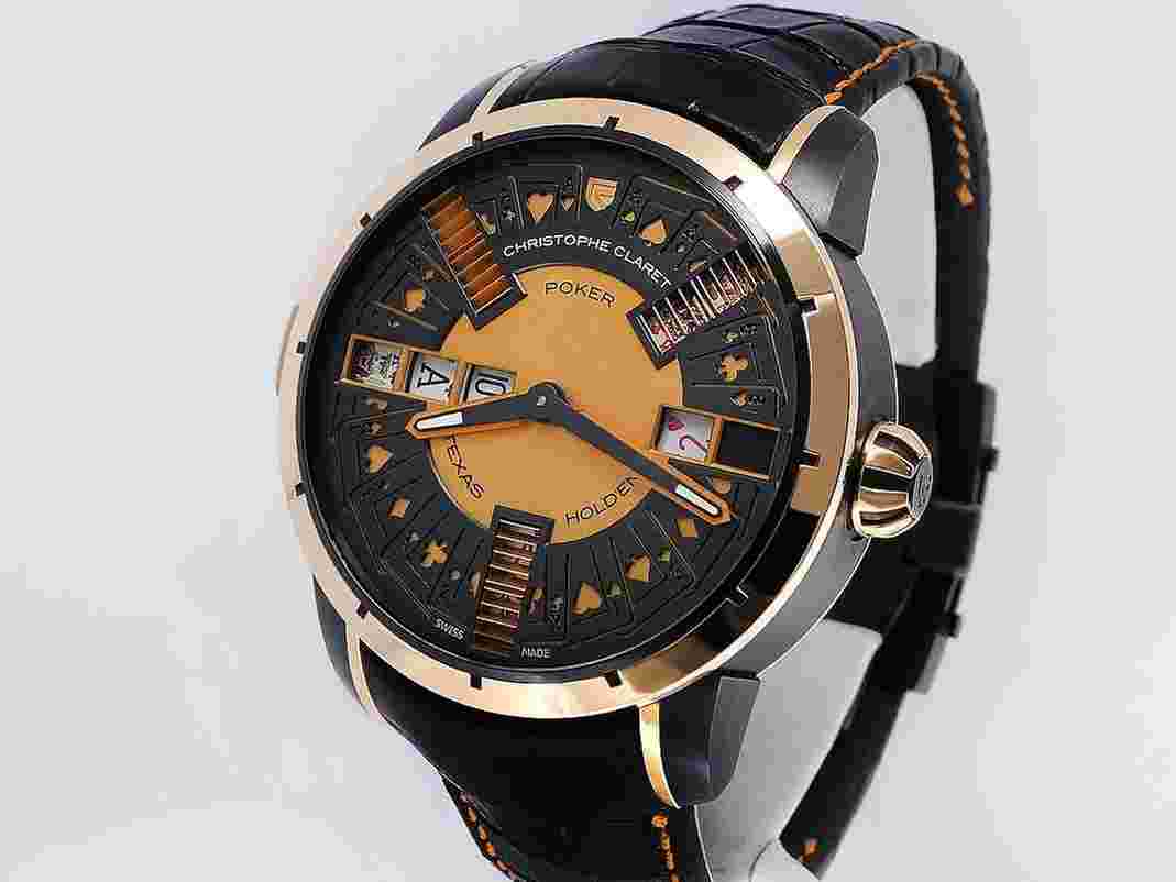 Christophe Claret Poker Texas Hold'em Casino MTR.PCK05-21-040 18k Rose Gold & Titanium