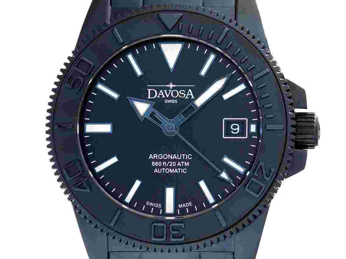 Davosa Argonautic Monochrome Limited Edition Ref.161.540.40 Full Set Neu Argonautic Monochrome