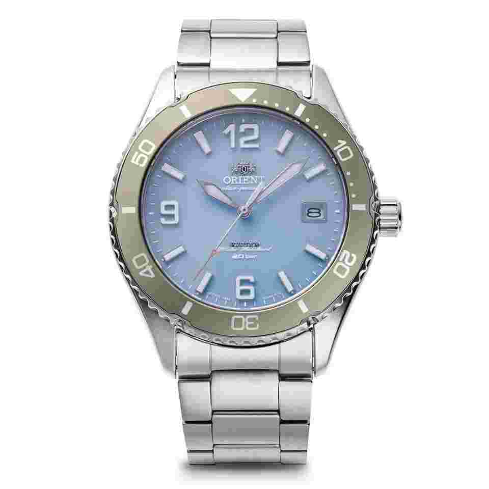 Orient Mako 40 limited analog solar metal watch RN-WJ0005L