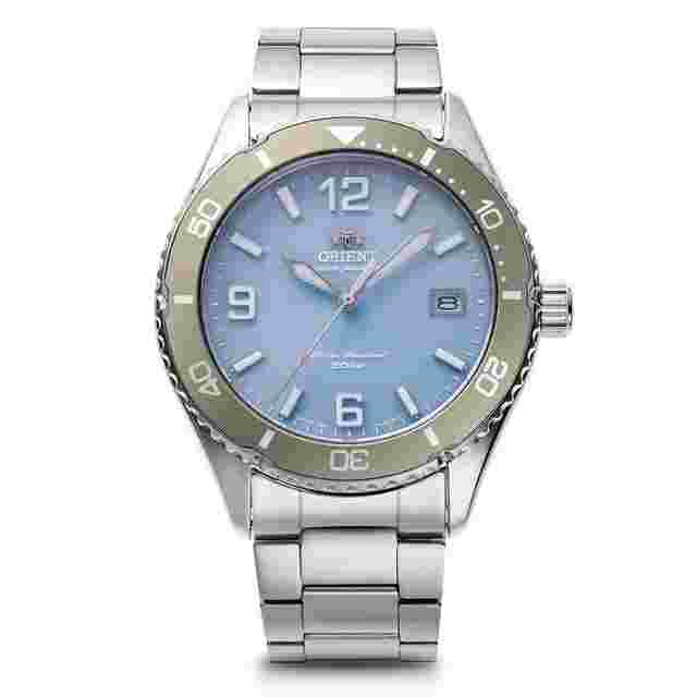 Orient Mako 40 limited analog solar metal watch RN-WJ0005L