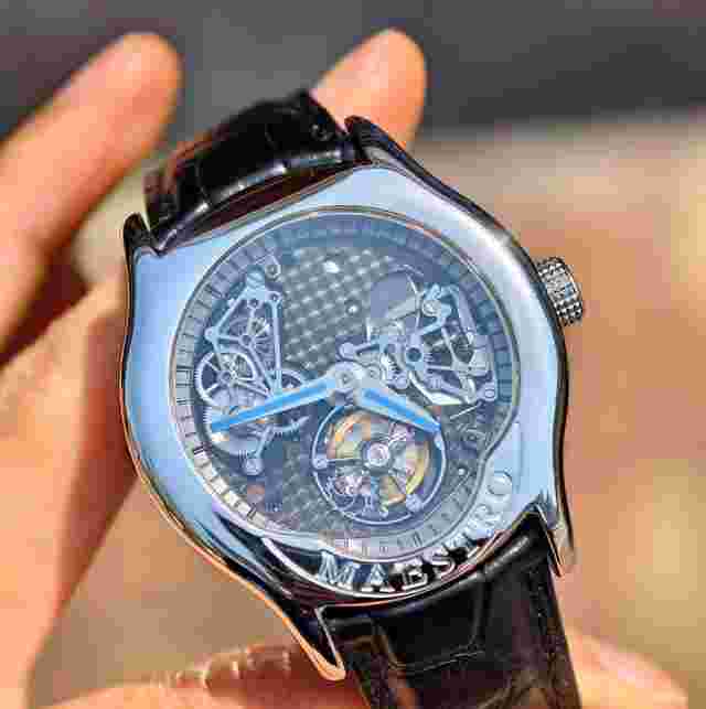 Gerald Charles Only limited to one white gold diamond tourbillon watch 38MM.Gérald Genta