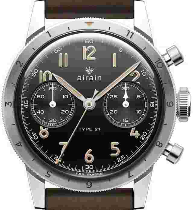 Airain Type 21 Handaufzug Chronograph 423.438 