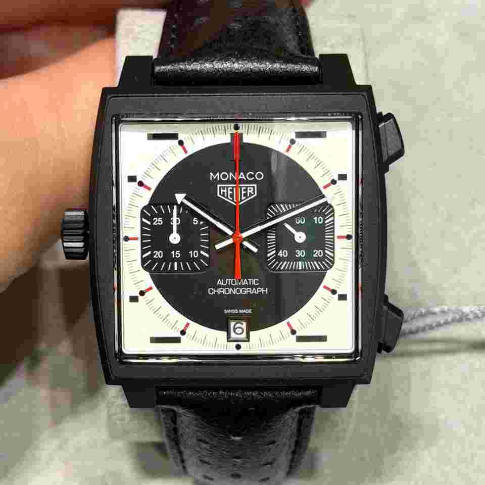 TAG Heuer Monaco Chronograph Stopwatch - CAW218F.FC6356 - Limited Edition