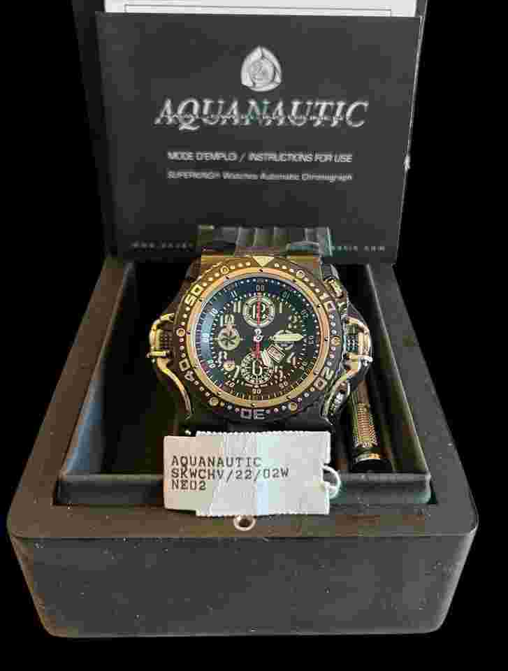 Aquanautic King Cuda Sub Chrono Diver New Unworn – Box & Papers