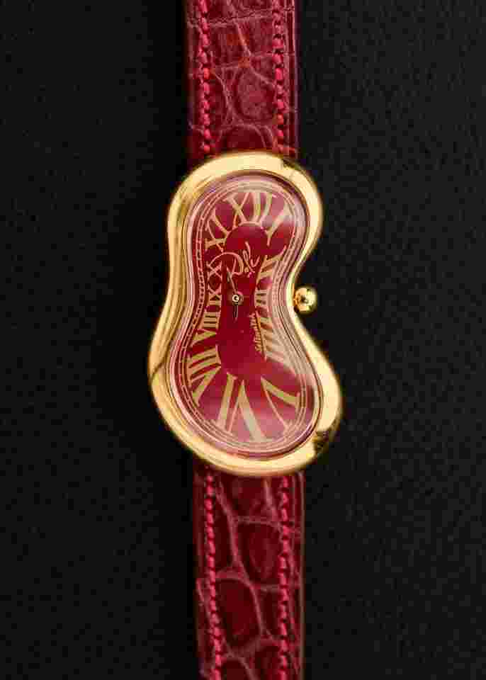 Exaequo 1990 Exaequo Softwatch VERY RARE Dali RED ROMAN Dial very rare combo 92008 HK 1990 Exaequo Softwatch VERY RARE Dali RED ROMAN Dial full