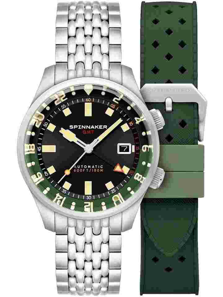 Spinnaker SP-5121-44 Herrenuhr Bradner GMT Automatik 42mm 18ATM